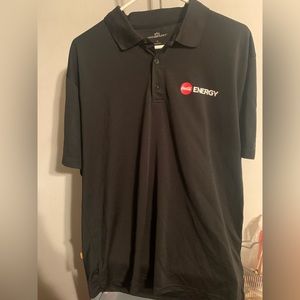 Coca Cola Energy Vansport Black Polo Shirt Size XL